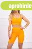 Crop top �s r�vid leggings szett magas derek� 9354 neon nara