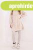 2 r�szes leggings �s hossz� pul�ver szett 85331 vil�gos b�zs