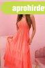 Hossz� viszk�z ruha, v�ll n�lk�li, 4635-�s modell, korall sz