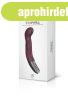  TITANZ 8" SILICONE RECHARGEABLE VIBRATOR IN RUBINE RED
