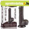  7'' Sliding Skin Dual Layer Dong Black 
