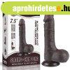  7.5'' Sliding Skin Dual Layer Dong Black 