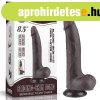  8.5'' Sliding Skin Dual Layer Dong Black 