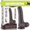  8.5'' Sliding Skin Dual Layer Dong Black 