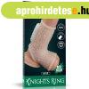  Vibrating Drip Knights Ring with Scrotum Sleeve (White) 