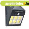 Napelemes fali k�lt�ri LED l�mpa mozg�s�rz�kel�s 6 COB YX-60
