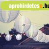 Garden of Eden Szol�r lampion - feh�r - hidegfeh�r LED - 21 