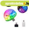 Mini RGB Disco G�mb USB Csatlakoz�ssal - Hordozhat� F�nyhat�
