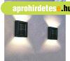 DUPLI 2 db napelemes fali LED l�mpa 