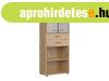 BAL-Space Office REG2W2S/200 polcos szekr�ny �vegajt�kkal, f