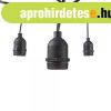 10db E27 foglalatos f�nyf�z�r (6 m�ter), fekete, IP65, l�g� 