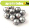 Cseh pr�selt goly� - Matte Pearl Silver - 8mm