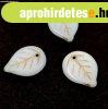 Apple Leaf - cseh �veg szirom gy�ngy - Alabaster Gold - 18x1