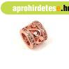 F�m gy�ngy - Henger - Rose Gold sz�n� - krist�ly cirk�ni�s -