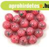 Cseh pr�selt goly� gy�ngy - Pink Green Splash - 6mm