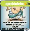 Vicces h�t�m�gnes, Ha a mennyben nincs bor