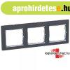 Legrand Valena h�rmas keret v�zszintes Fekete / Ez�st, Legra