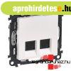 Legrand Valena Life 2xRJ45 Cat. 5e UTP csatlakoz�aljzat feh�