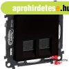 Legrand Valena Life 2xRJ45 Cat. 6A UTP csatlakoz�aljzat feke