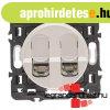 Legrand C�liane 2xRJ45 Cat. 6A UTP csatlakoz�aljzat, tit�niu