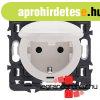 Legrand C�liane 2P+F csatlakoz�aljzat biztons�gi zsaluval, c