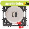 Legrand C�liane kett�s USB-A + USB-C t�lt�aljzat, be�p�tett 