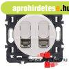 Legrand C�liane 2xRJ45 Cat. 6A UTP csatlakoz�aljzat, feh�r C