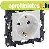 Legrand Nilo� Step 2P+F csatlakoz�aljzat (csavaros), feh�r, 