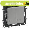 Legrand Nilo� Step kett�s v�lt�kapcsol� jelz�f�nnyel, alum�n
