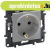 Legrand Nilo� Step 2P+F csatlakoz�aljzat (csavaros), alum�ni