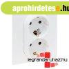 Legrand Nilo� Step 2x2P+F csatlakoz�aljzat (rug�s), biztons�