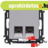 Legrand Valena Life 2xRJ45 Cat. 6 STP csatlakoz�aljzat alum�