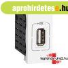 Legrand Program Mosaic USB t�lt� aljzat, 1,5A, 1 modulos, fe