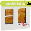 Legrand Program Mosaic s�llyesztett doboz, 2x4 modulos, feh�