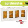 Legrand Program Mosaic s�llyesztett doboz, 4x4 modulos, feh�