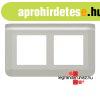Legrand Program Mosaic 2x2 modulos keret, v�zszintes, alum�n