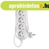EMOS P0521R, Hosszabb�t� 1,5 m / 5 aljzat / feh�r / PVC / 1,