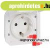 Legrand Plexo 55 2P+F csatlakoz�aljzat csap�fed�llel, csavar