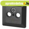 EMOS A6004.8, TV+R+SAT Csatlakoz� aljzat burkolat, antracit