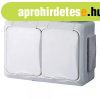 Business csatlakoz�aljzat 2-es falon k�v�li IP54 / fedeles k