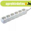 Eloszt� 6-os 1,5m 3x1,5mm2 vezet�kkel Feh�r