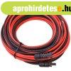 15 m�ter 6 mm�-es csatlakoz�k�bel t�lt�svez�rl�h�z �s napele