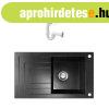 NERO Cortina Gr�nit mosogat� + dug�emel� (fekete)
