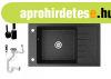 Gr�nit mosogat� NERO Grande + magas�tott csaptelep + dug�kie