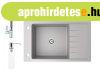 Gr�nit mosogat� NERO Grande + kih�zhat� Linea csaptelep + ad