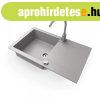 Gr�nit mosogat� NERO Gold + magas�tott csaptelep + dug�kieme