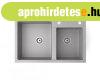Gr�nit mosogat� NERO Palazzo + szifon (sz�rke)
