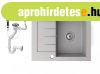 Gr�nit mosogat�t�lca NERO Monza + dug�kiemel� (sz�rke)