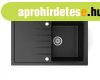 Gr�nit mosogat� NERO Eris + szifon (matt fekete)
