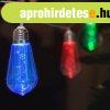 LED f�nyf�z�r, villanyk�rte (10 LED, 1,9 m�ter, sz�nes, 2 x 